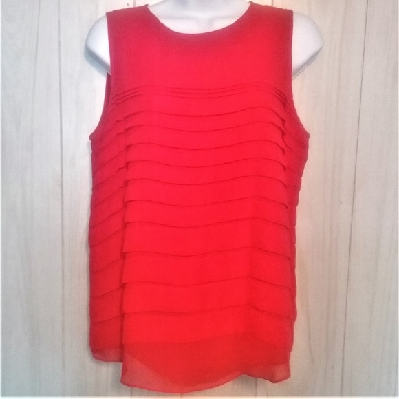 Vince Camuto Tops - Vince Camuto Tiered Ruffle Tank Top Small